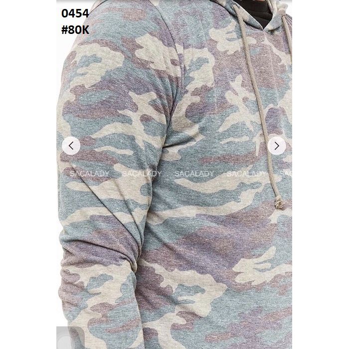 Áo Thun Nam F21 Tay Dài Có Nón Vằn Lính - 0454 | BigBuy360 - bigbuy360.vn