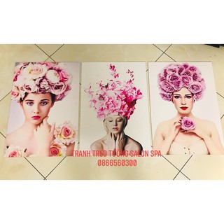 Bộ 4 tranh cô gái