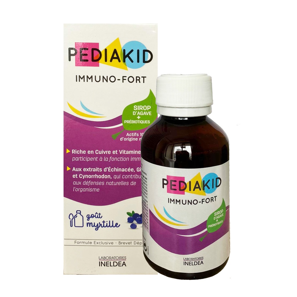 [Mẫu Mới Lọ Thủy Tinh] Pediakid 22 vitamin , Imuno Fort , Transitdoux - Hàng nội địa