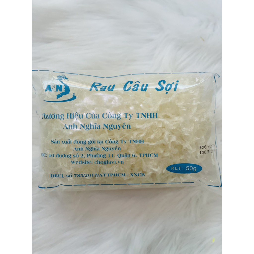 Rau câu sợi ngắn thương hiệu ANN 1 gói 50 gram -Chất lượng thơm ngon