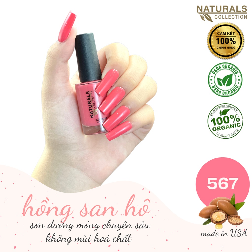 Sơn móng tay Organic màu Cam Hồng San Hô - 567