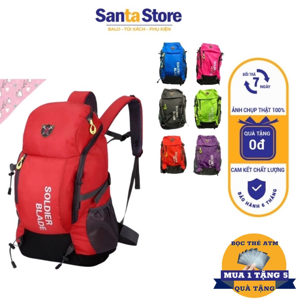 Balo vải du lịch thể thao SB30L nam nữ đi phượt thời trang 30L siêu nhẹ cao cấp chống nước SANTA STORE