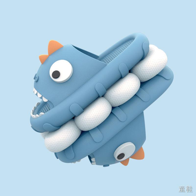 Dép đi trong nhà khủng long trẻ em mùa hè chống trượt phim hoạt hình dễ thương bé mềm mại dưới dép bố mẹ-con và dép đi t