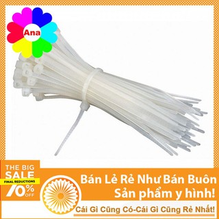 Bộ 10 Dây Thít - Dây Rút Màu Trắng