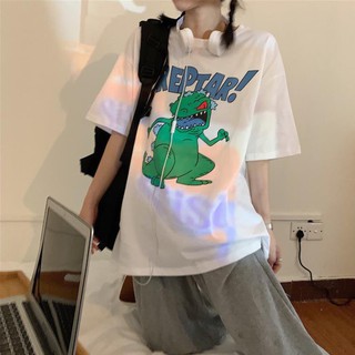 Áo thun dáng dấu quần, dáng rộng, áo phông cotton