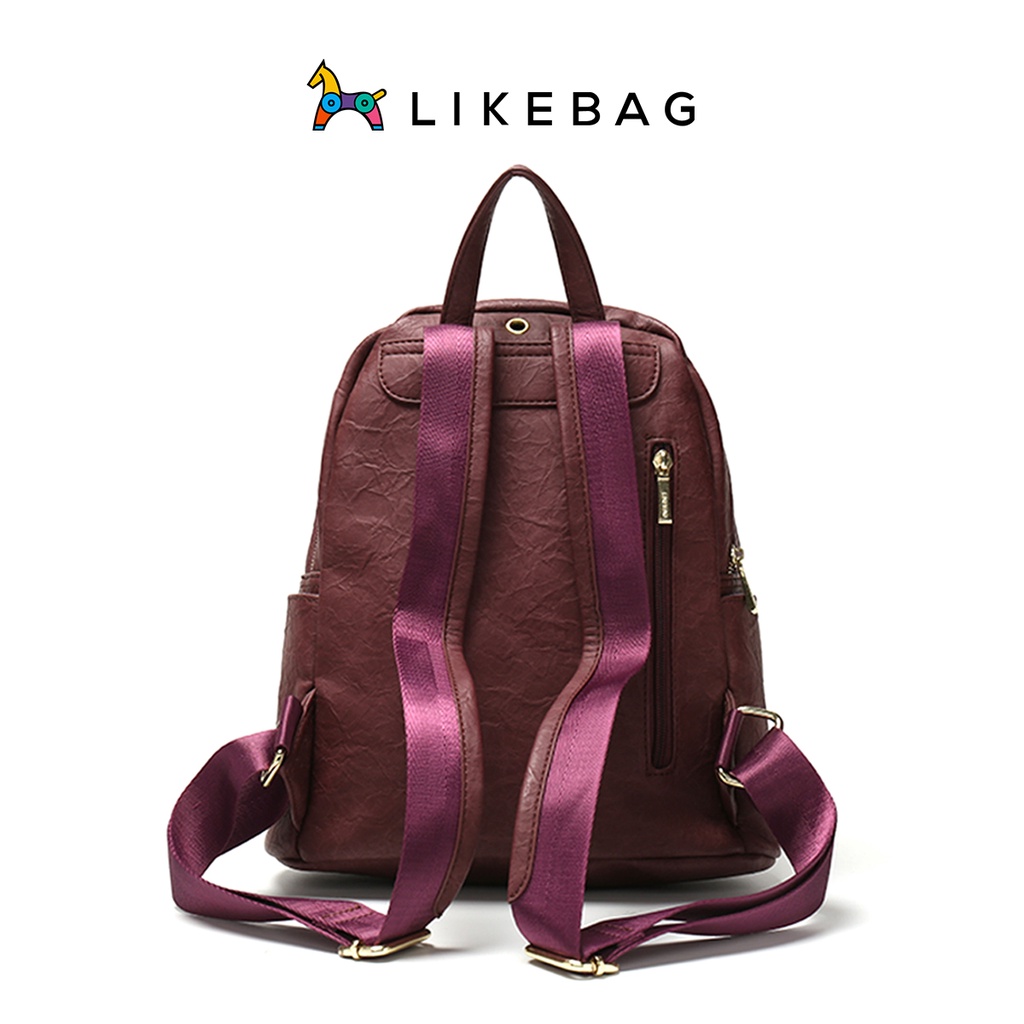 Balo da nam nữ đi học đi chơi LIKEBAG rộng rãi đựng vừa laptop 225XK7115 - LIBAGI