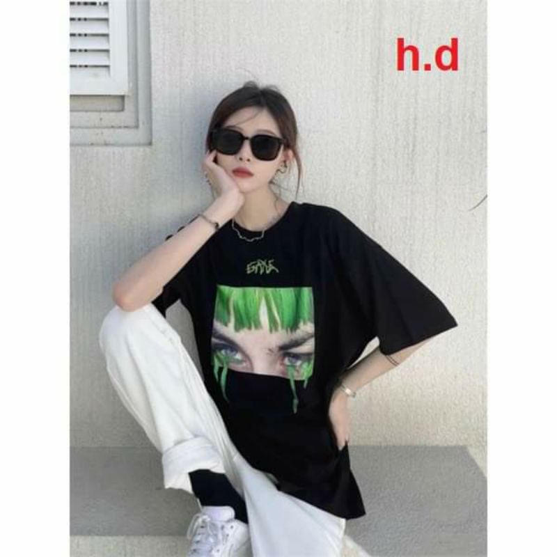 Set Quần Kaki Áo Thun Cô Gái tóc xanh NữSét Bộ đồ 2 món áo thun form rộng tay lỡ retro, cá tính Ulzzang; mặc nhà