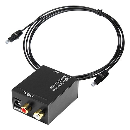 Bộ Chuyển Âm Thanh TV 4K Quang Optical Sang Audio AV Ra Amply + Cáp Optical (thế hệ mới)