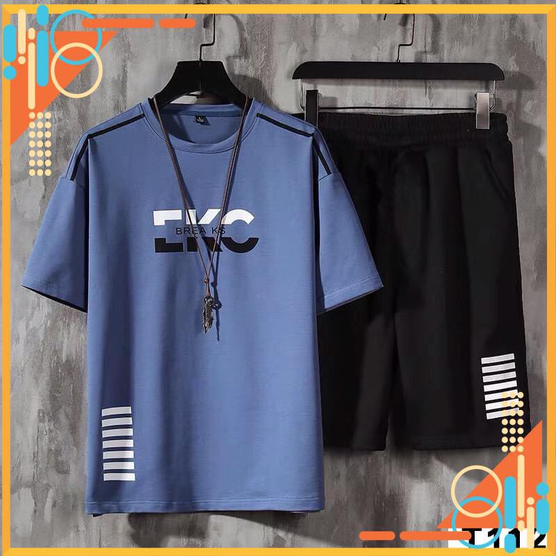 Quần áo hè nam bộ thể thao nam mùa hè cộc tay vải thun cotton đẹp cao cấp bộ mặc nhà TIGER áo ngắn tay lửng cao cấp | BigBuy360 - bigbuy360.vn