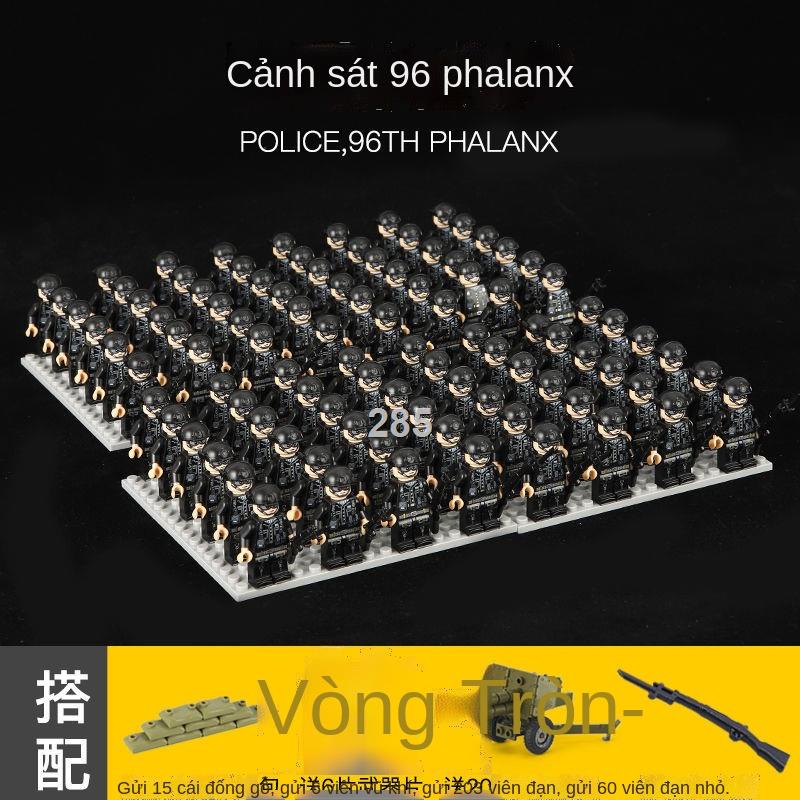Tương thích với Lego lắp ráp các khối xây dựng quân sự minifigures đồ chơi giáo dục Eighth Route Army Ác quỷ đội Thế chi