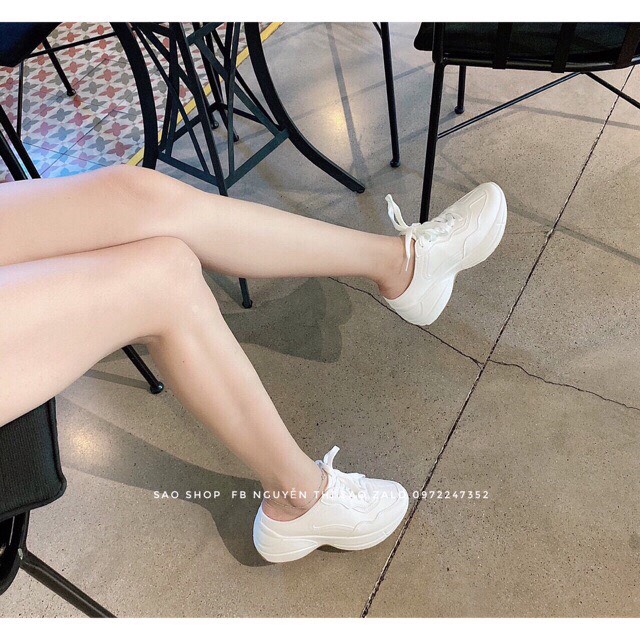 Form bé Đặt tăng 1 size FREESHIP mã A206 GIÀY SỤC, SỤC THỂ THAO ĐẾ CAO DA TRƠN MẪU MỚI