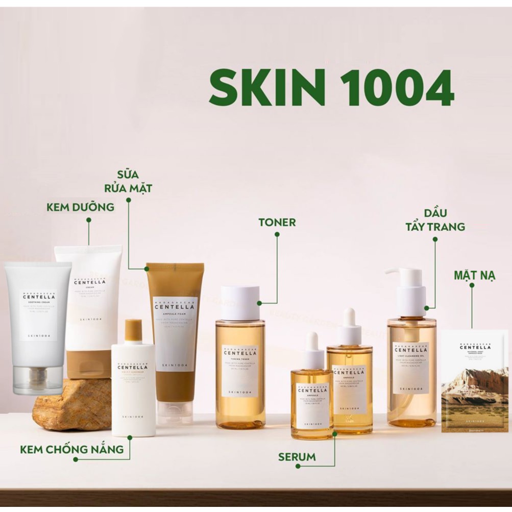 [Chính Hãng] Bộ Sản Phẩm Phục Hồi Da Mụn Chiết Xuất Rau Má Skin1004 Madagascar Centella [7 items]