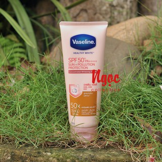 Kem dưỡng trắng da chống nắng Vaseline 50x Healthy white 180ml Thái Lan