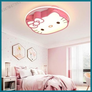 Đèn ốp trần - đèn led ốp trần phòng ngủ cho bé hello kitty, 3 chế độ áng sáng bảo hành 24 tháng