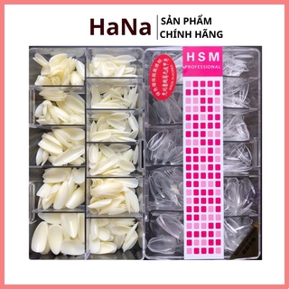 Móng úp nhọn bầu HSM đủ size hộp 600 móng