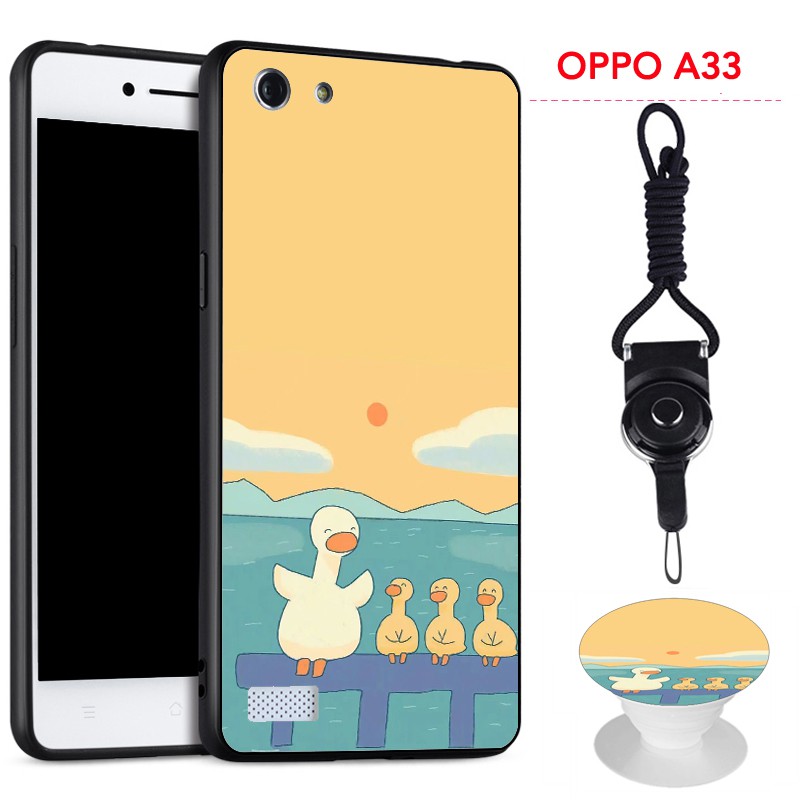 ốp điện thoại Có Giá Đỡ Và Dây Đeo In Hình Hoạt Hình Cho Oppo A33 / Neo 7