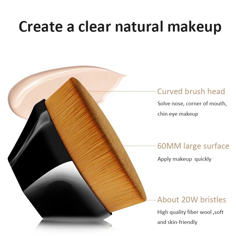 Cọ Trang Điểm Tán Nền Hình Cánh Hoa Cọ Đánh Phấn Nền Trang Điểm Chuyên Nghiệp 55 Đầu Cọ Tiện Dụng