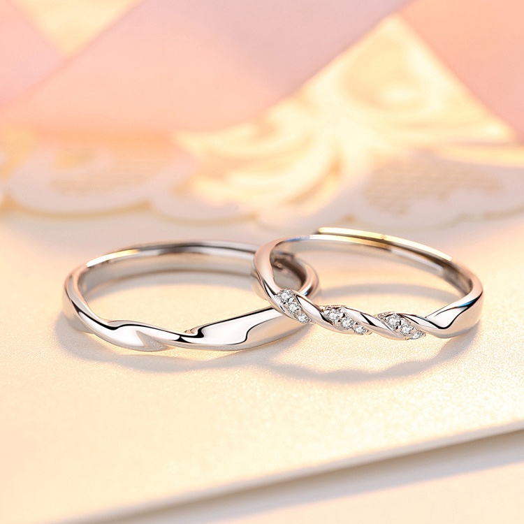 Nhẫn Mobius Cặp Đôi Bạc S925 Thiết Kế Độc Đáo Tự Điều Chỉnh - Nhẫn Bạc Sterling M.Lady Jewelry