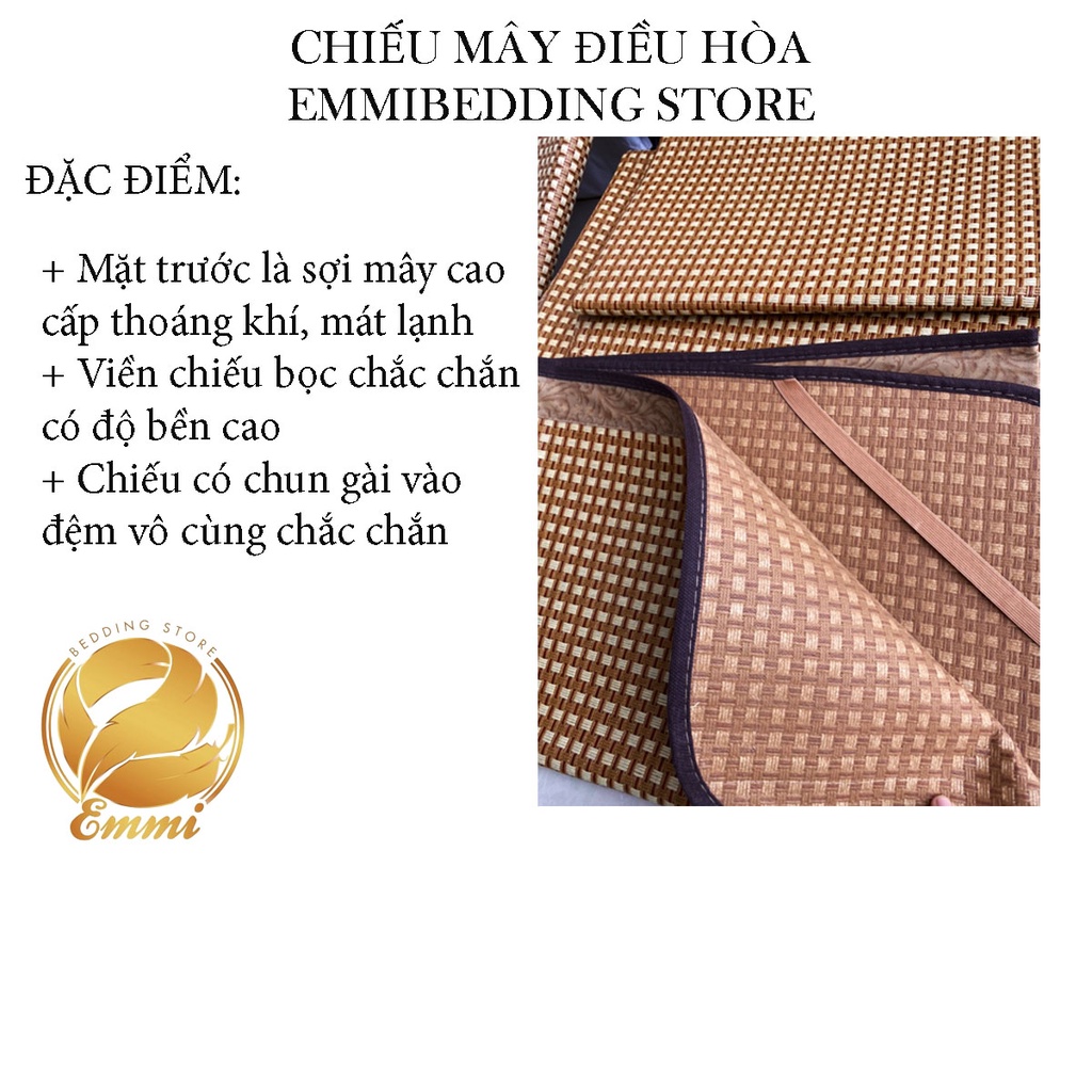 Chiếu Điều Hòa Loại Dầy Sợi Mây Cao Cấp Emmibedding