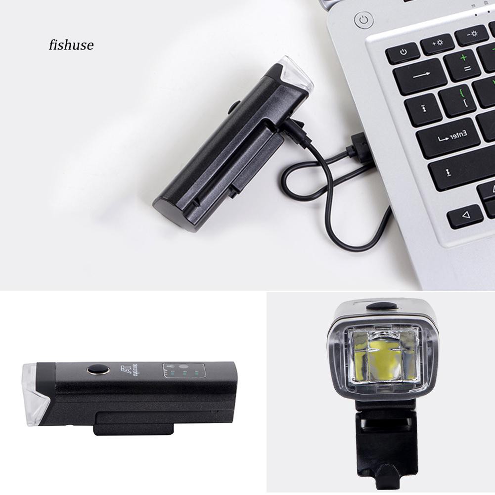 Đèn pin gắn phía trước xe đạp leo núi siêu sáng có cổng sạc USB