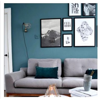 1m x 45cm Decal dán tường có sẵn keo - xanh dương đậm mặt nhám POP04