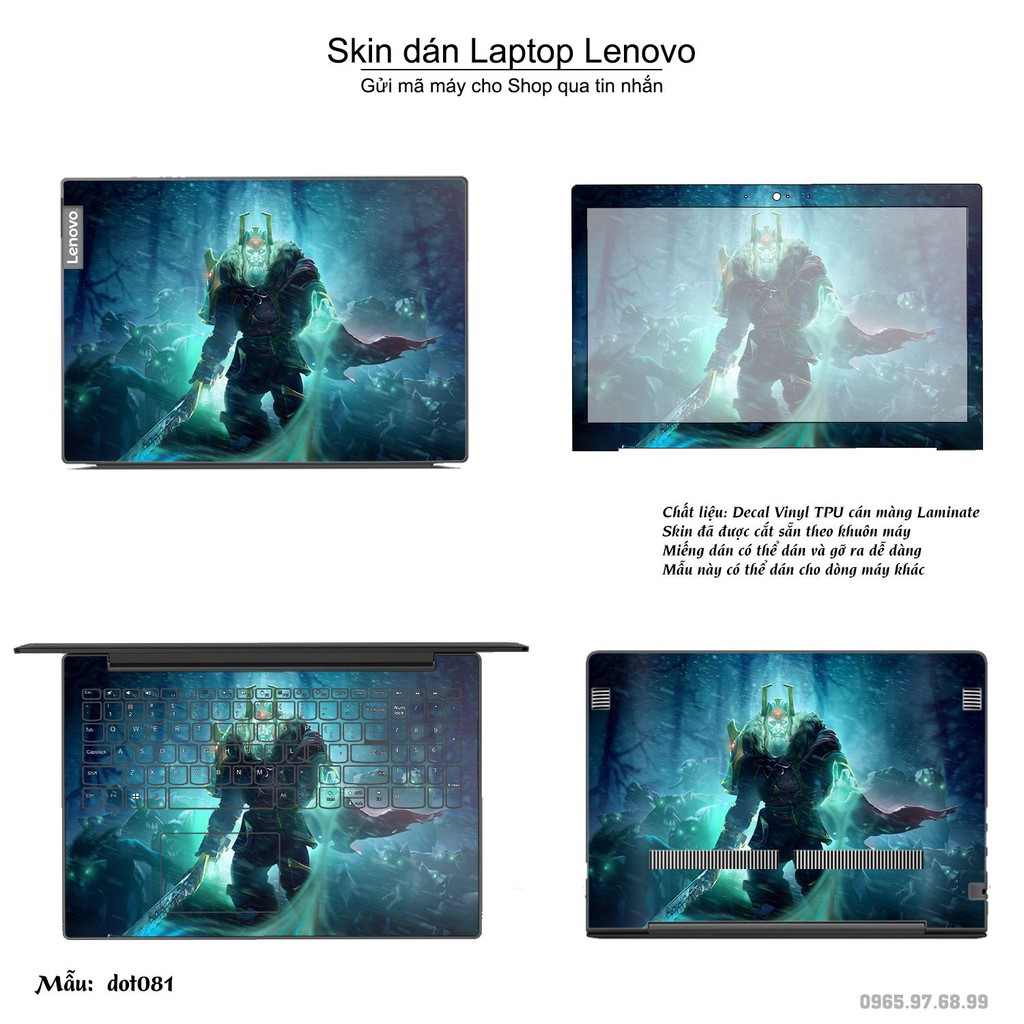 Skin dán Laptop Lenovo in hình Dota 2 nhiều mẫu 14 (inbox mã máy cho Shop)