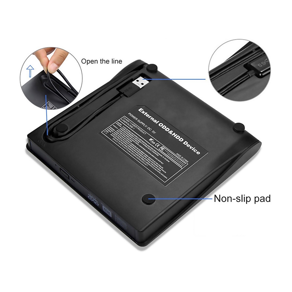 Bộ ổ đĩa DVD-RW USB 3.0 gắn ngoài | BigBuy360 - bigbuy360.vn