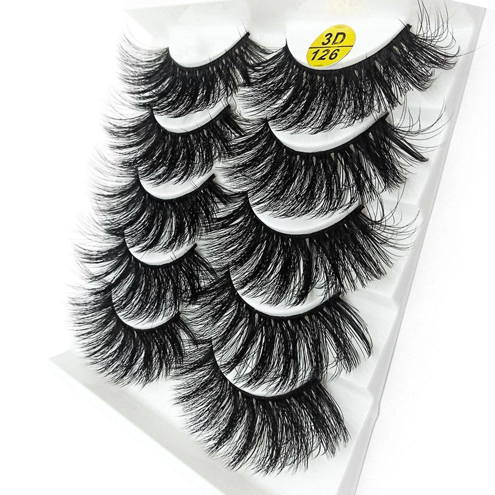 Bộ 5 Cặp Lông Mi Giả 3D Handmade Trang Điểm Tự Nhiên