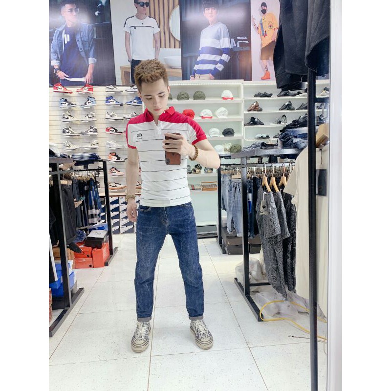 Áo phông nam có cổ,Áo phông ôm dáng chuẩn co dãn 4 chiều | BigBuy360 - bigbuy360.vn