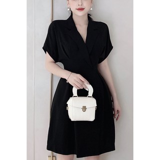 Đầm xòe ngắn tay cổ bẻ - 20Again