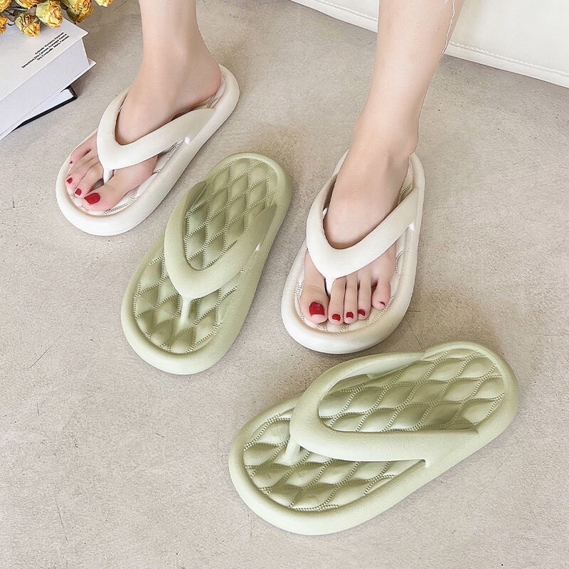 Dép lê nam nữ dép xốp EVA dép Xỏ ngón đế trơn i