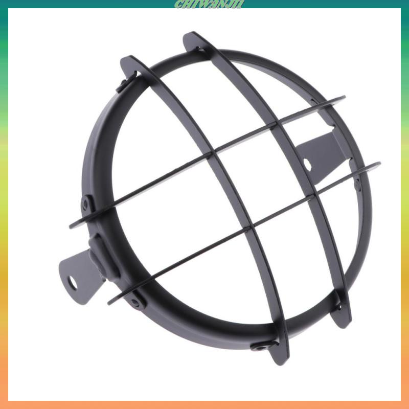 Ốp Lưới Bảo Vệ Đèn Pha Hình Vuông Kiểu Retro 5.75 Inch Chuyên Dùng Cho Xe Máy