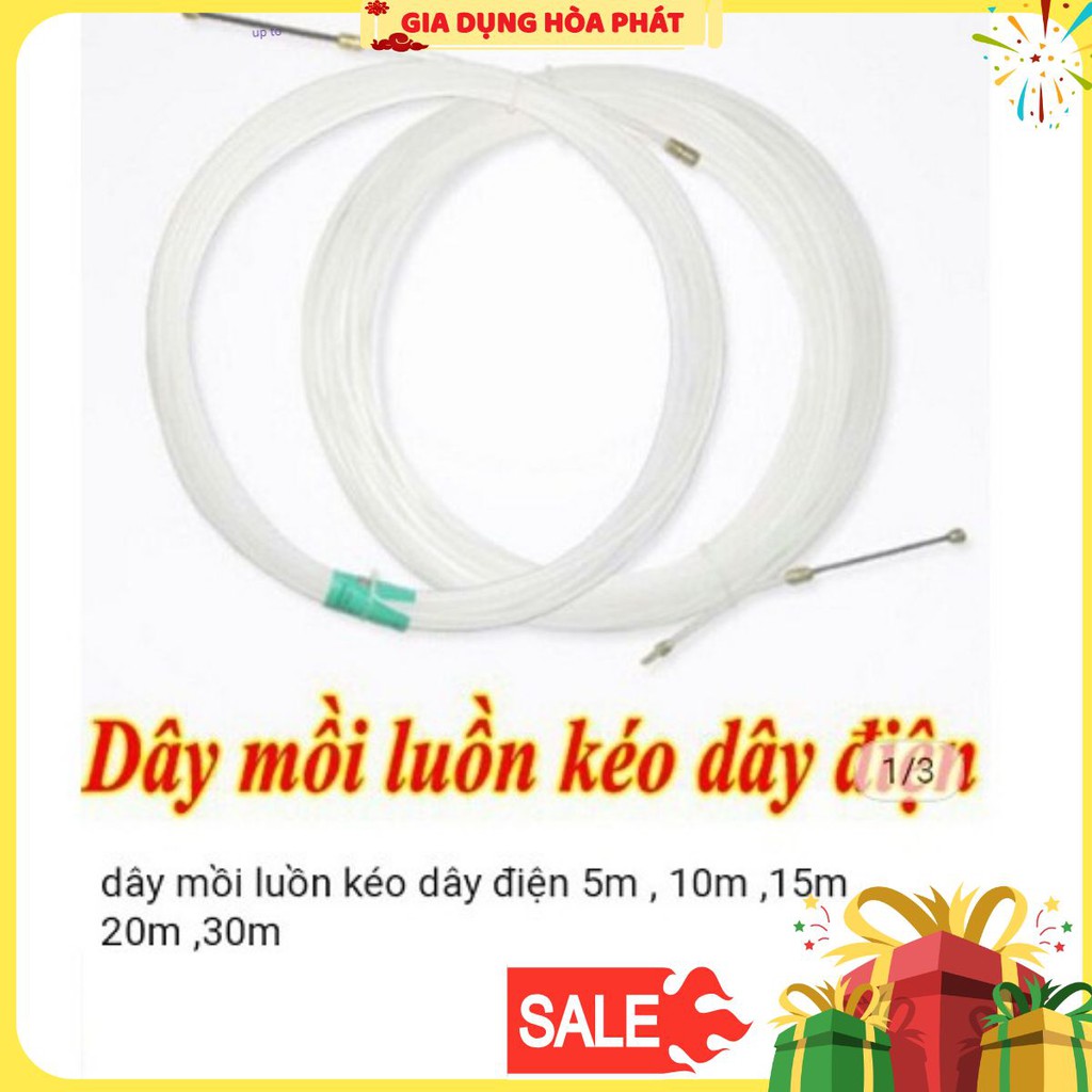 Dây mồi luồn kéo dây điện 5m 10m 15m 20m 25m 30m TẶNG 1 băng keo điện khi mua 20 sp