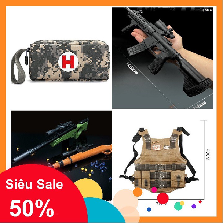 COMBO ĐỒ CHƠI PUBG -COSPLAY GIAP 3 - TÚI BÚT MÔ HÌNH TÚI MÁU - MÔ HÌNH PUBG