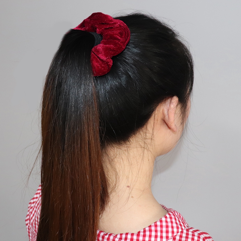 Dây buộc tóc vải nhung thời trang nữ tính