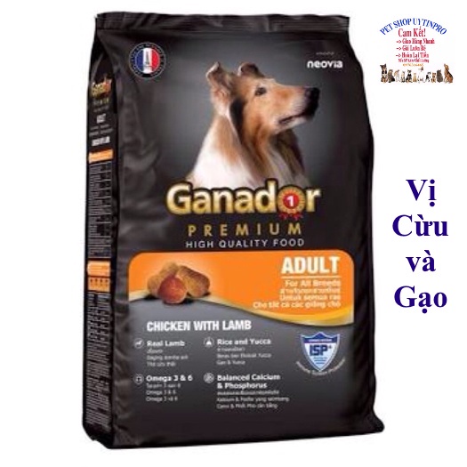 3 Gói Thức ăn hạt cho Chó trưởng thành Ganador Gói 400g Thương hiệu từ Pháp Dinh dưỡng tốt nhất cho tất cả các giống Chó