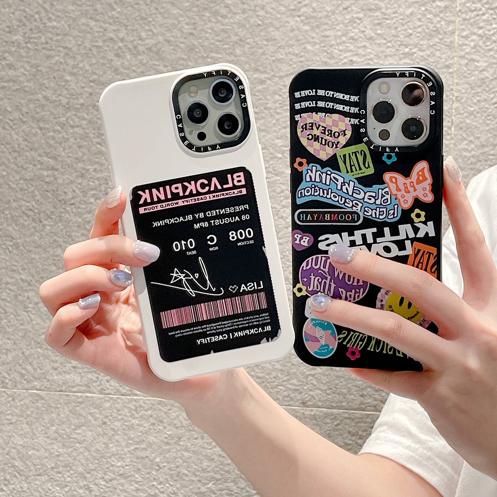 Ốp Điện Thoại In Hình Nhóm Nhạc BLACKPINK Cho iPhone13Pro iP12Pro XS iPhone11 12Promax 13Promax 11 12 13 7P