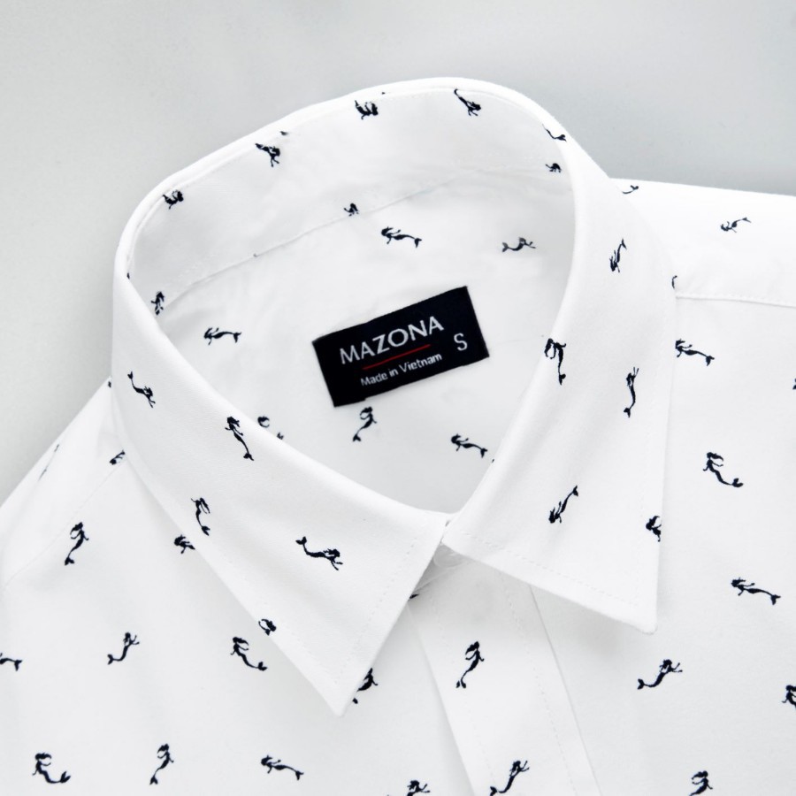 [CHÍNH HÃNG] Áo sơ mi nam ngắn tay 👘 áo sơ mi cao cấp nam hoạ tiết basic | BASICHOUSE | BigBuy360 - bigbuy360.vn