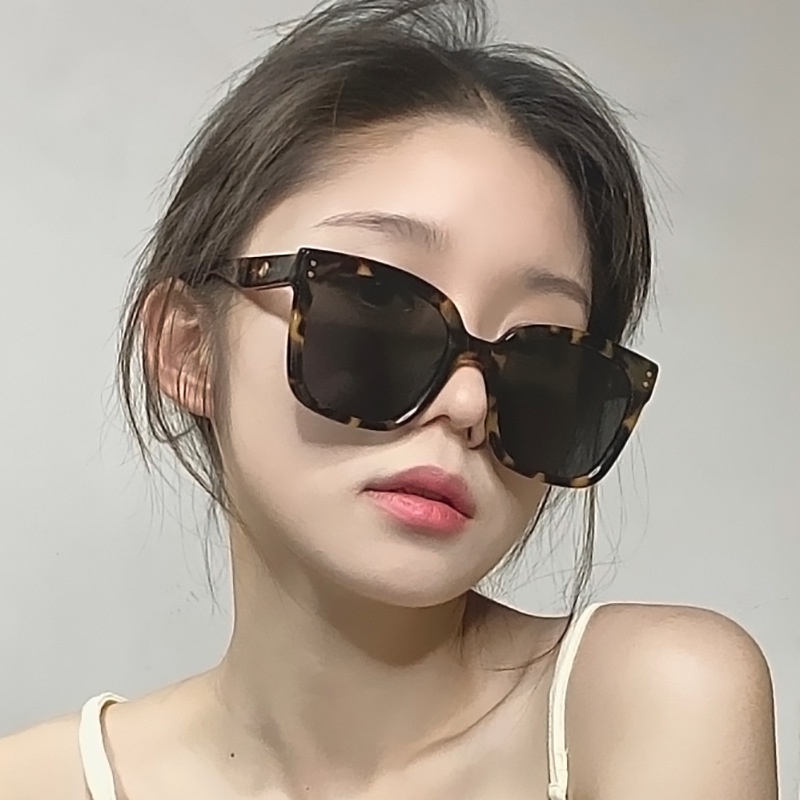 Kính Mát Gọng Vuông Chống Tia UV Phong Cách Hàn Quốc