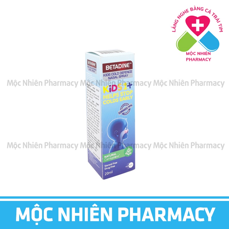 Cảm Cúm, Cảm Lạnh, Xịt Mũi BETADINE KIDS 1+, Phòng Cảm Cúm, Cảm Lạnh Do Vi Khuẩn, ViRus Cho Trẻ Từ 1 Tuổi