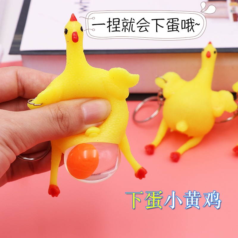 Đồ chơi nắn bóp giải tỏa căng thẳng hình con gà sáng tạo vui nhộn cho trẻ em