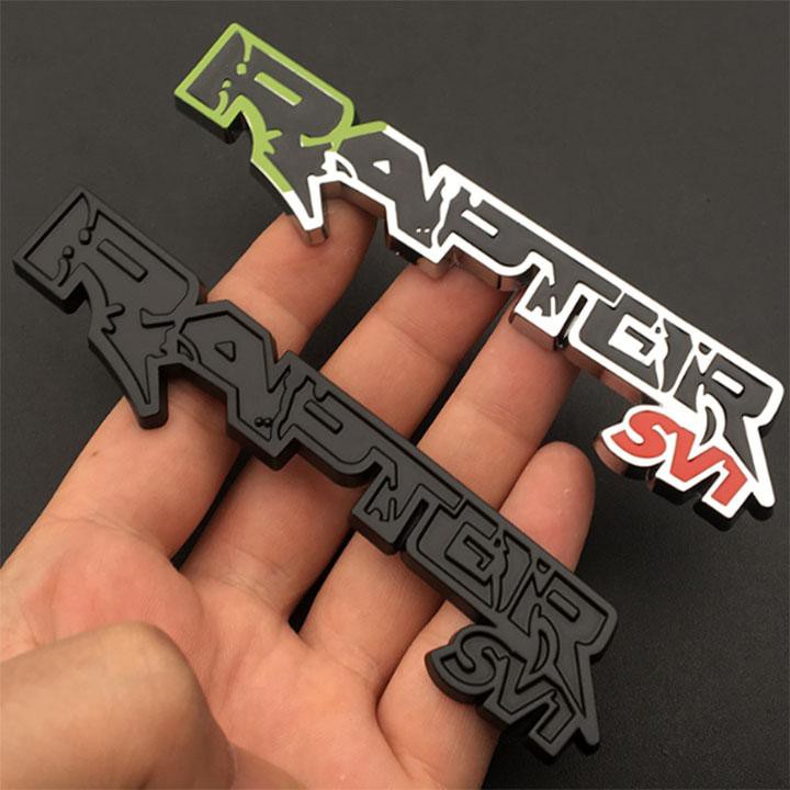 Tem Logo Nổi Raptor Dán Trang Trí Đuôi Xe Ford Ranger Raptor