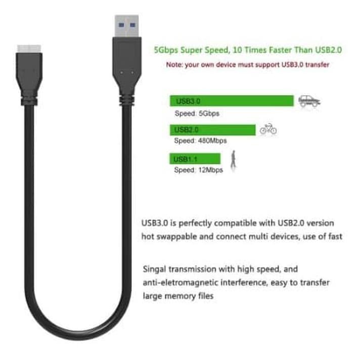 Dây Cáp Ổ Cứng Ngoài Usb 3.0 Hdd 35cm | BigBuy360 - bigbuy360.vn