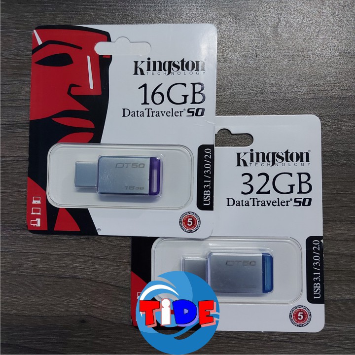 USB 32GB/16GB - Kingston DT50 – Vỏ thép nguyên khối – CHÍNH HÃNG – BH 5 năm