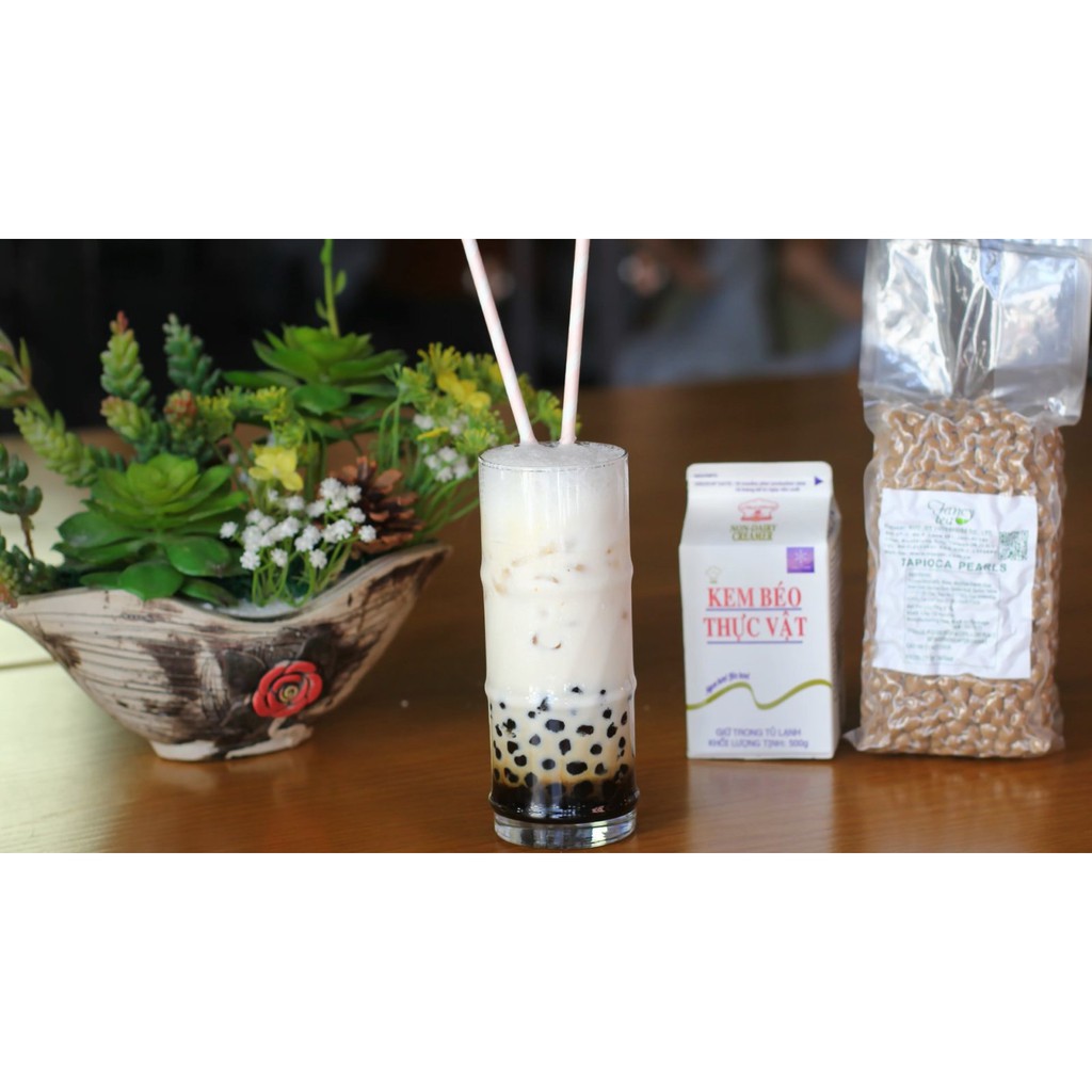 Trân châu caramel Fancy 1kg - Nguyên liệu pha chế trà sữa, trân châu dai dai giòn giòn, đậm vị caramel