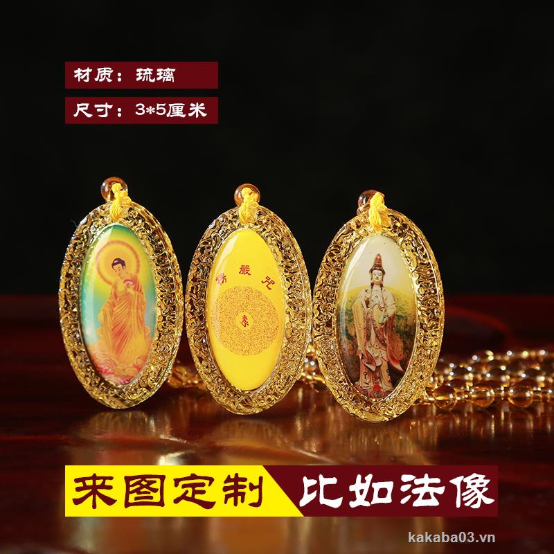 vòng cổ Mặt Hình Phật Màu Vàng Đồng Thời Trang Cho Nam Và Nữ