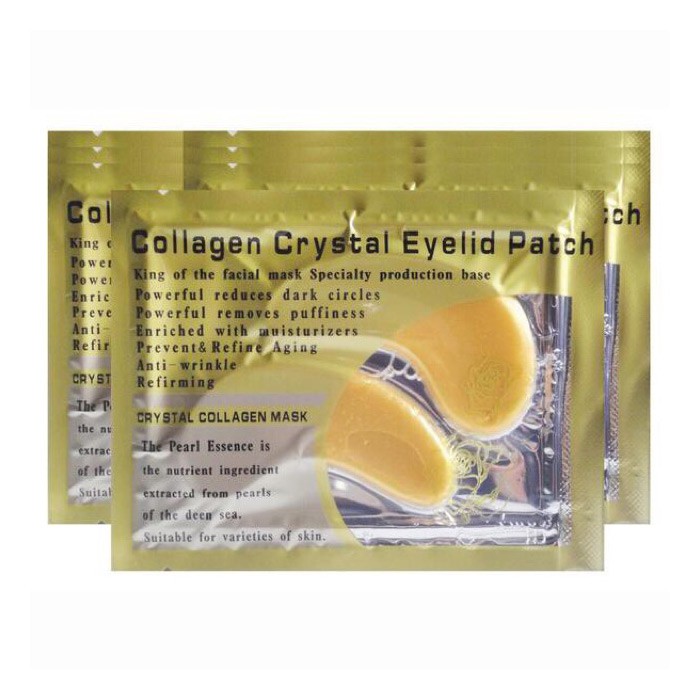 Mặt nạ mắt eye crystal collagen gold powder mask giúp giảm thâm quầng mắt, làm sáng mắt và căng da mặt