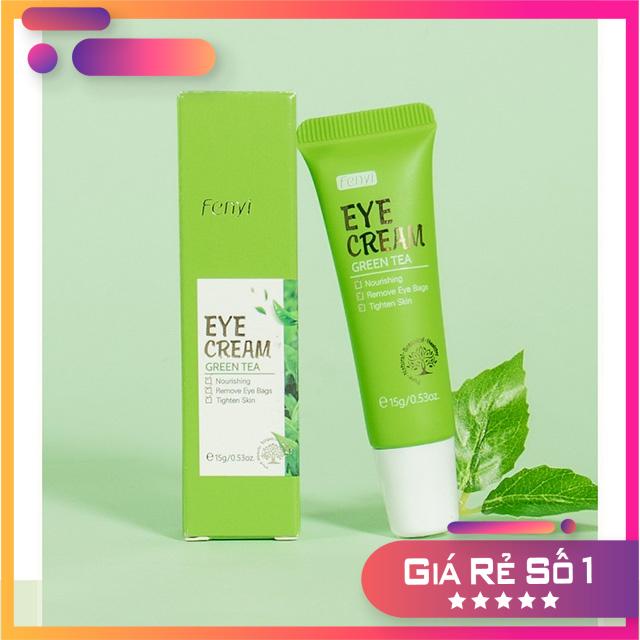 Kem Dưỡng Da Mắt Giúp Giảm Bọng Mắt Fenyi EYE CREAM Green Tea Chiết Xuất Từ Trà Xanh 15g