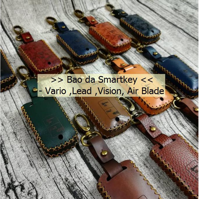 Bao da chìa khóa nhiều màu Smartkey Vision 2019, Vision 2020, Vario 2020 ,Vario 150, Lead, AB 2018, AB 2019 - RockCow