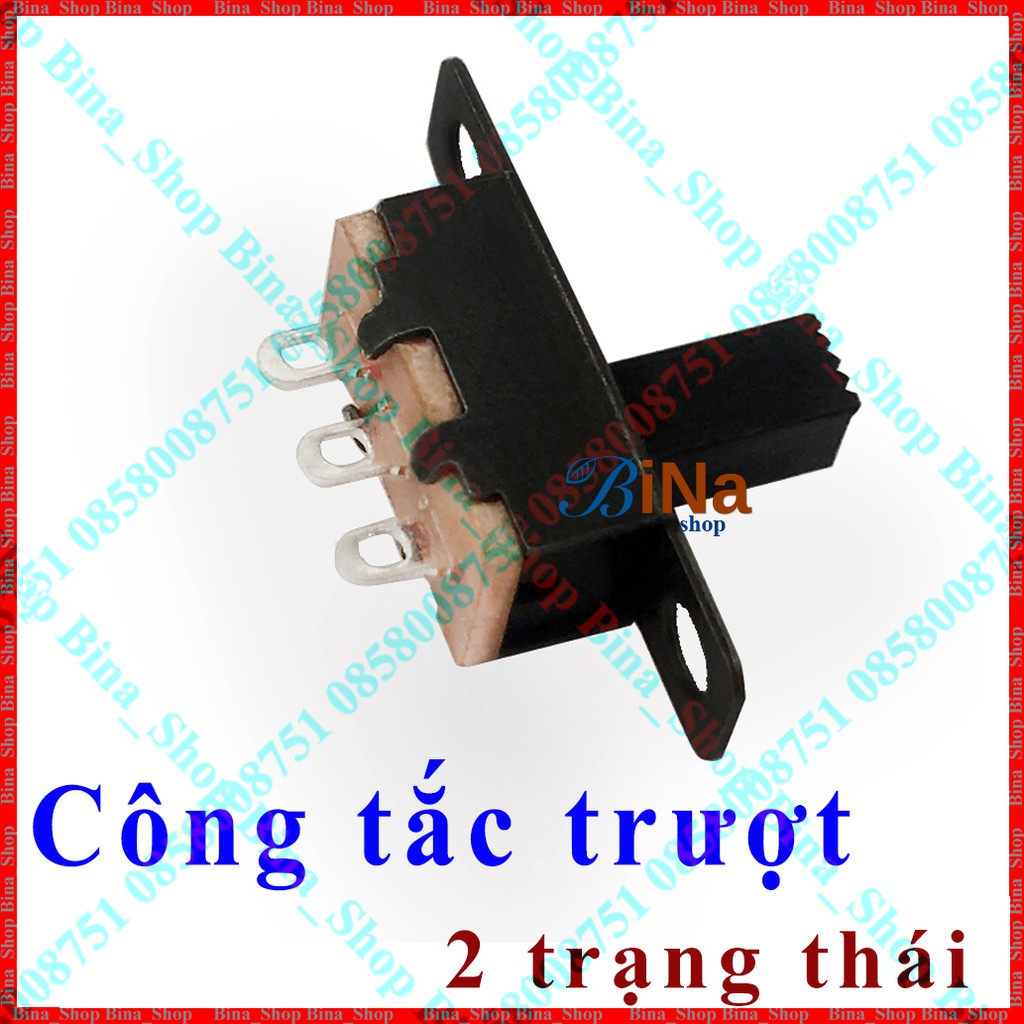 [10 cái] Công tắc gạt 3pin trượt 2 trạng thái